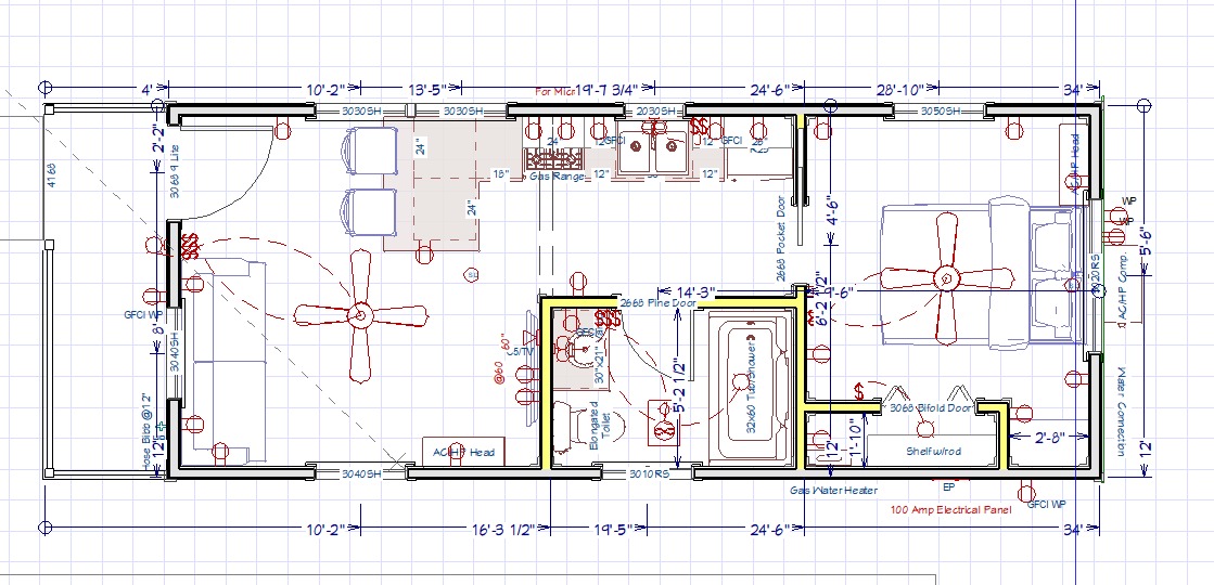 Off grid cabin floor plan