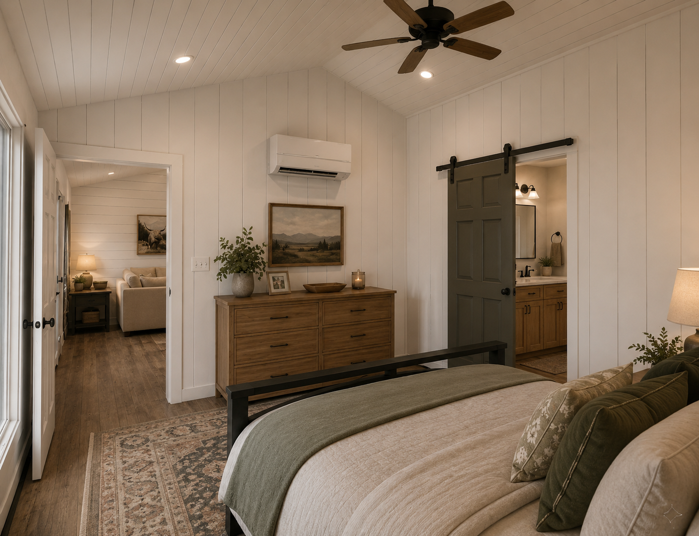 The Longhorn bedroom